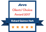 Avvo Clients' Choice Award 2017 | Richard Quinton Hark | Five Stars