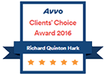 Avvo Clients' Choice Award 2016 | Richard Quinton Hark | Five Stars